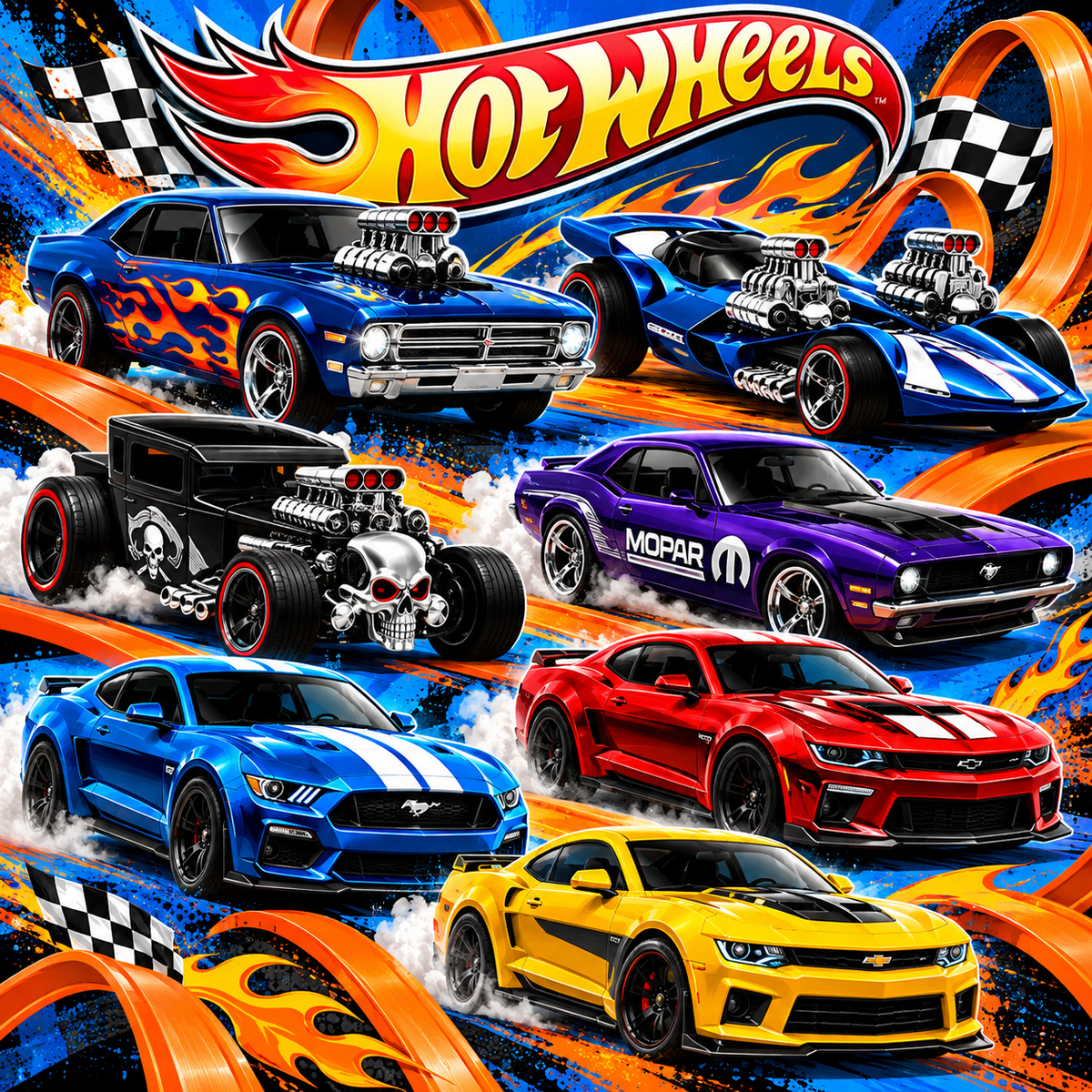 Plantilla editable en Canva especial HotWheels